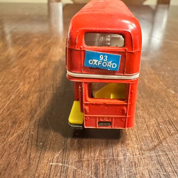 Vintage Playart Die-Cast Metal "Fastwheels" Double Decker Bus 93 Oxford - Picture 4 of 5